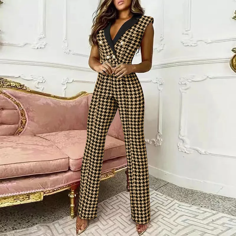 New women's jumpsuits 2024 spring autumn new long-sleeved slim professional jumpsuits elegant and elegant jumpsuits