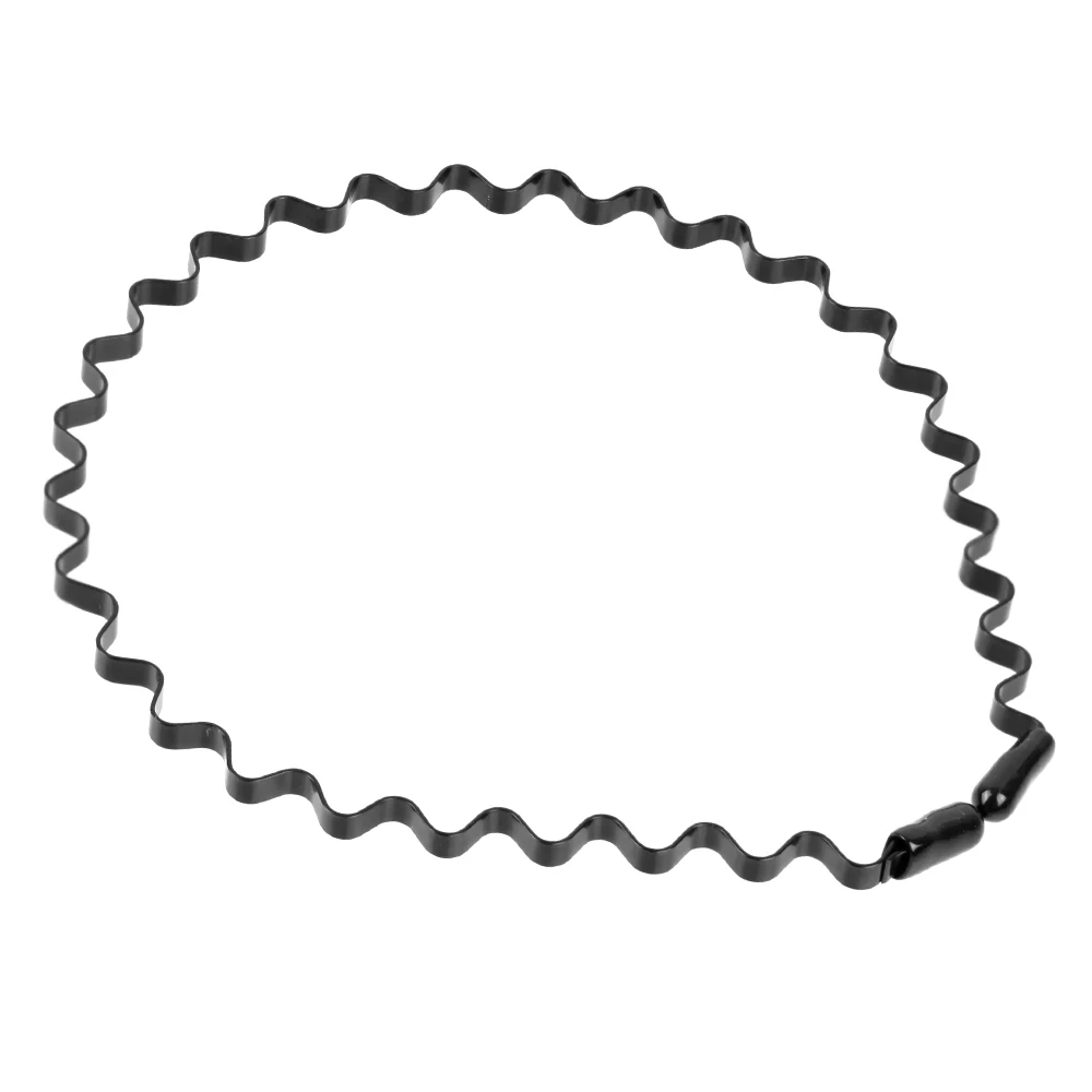 6pcs Fashion Wave Mens Women Unisex Black Wavy Hair Head Hoop Band Sports Headband Hairband Headwear Hair Accessories Gifts