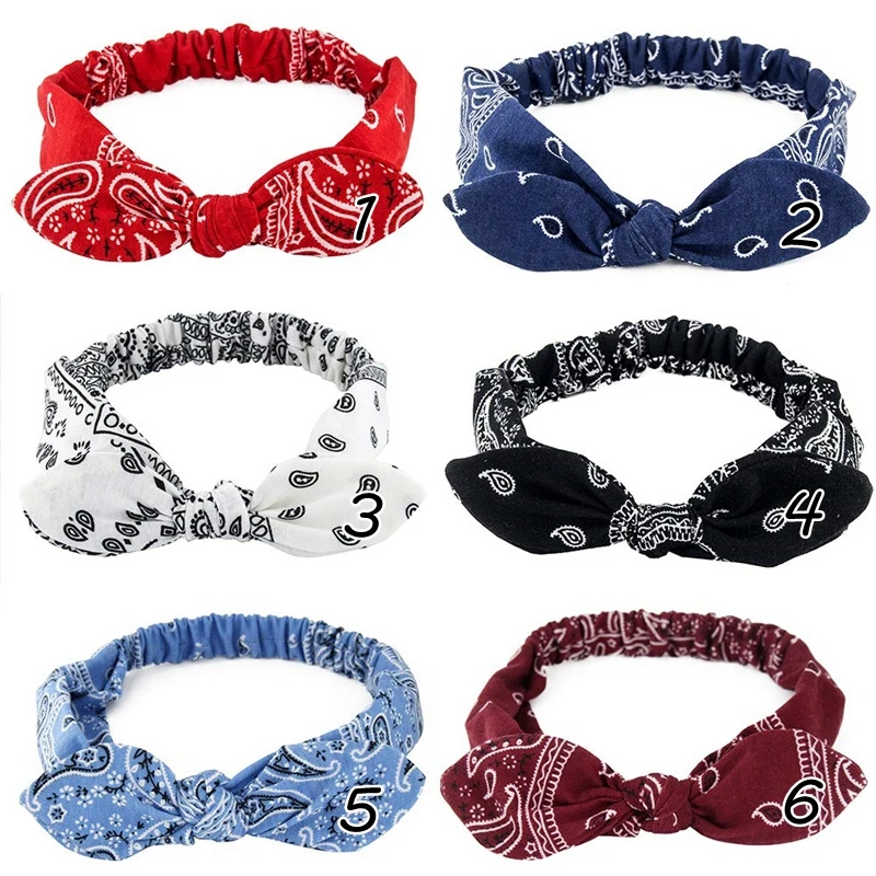 New Women Suede Soft Solid Print Headbands Vintage Boho Cross Knot Elastic Hairbands Bandanas Girls Hair Bands Hair Accessories