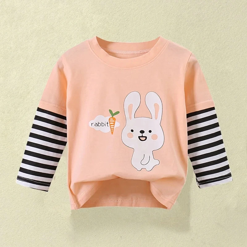 Children's Clothing Boys Girls T-Shirt kids clothes Cartoon Tops Long Sleeve Baby Clothing Autumn Winter Cotton Print Sweatshirt