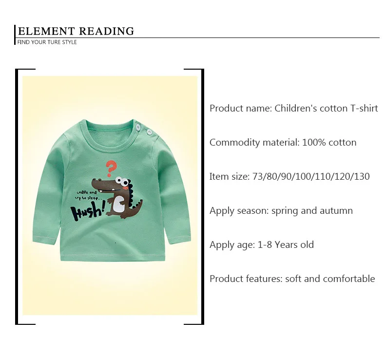 Children's Clothing Boys Girls T-Shirt kids clothes Cartoon Tops Long Sleeve Baby Clothing Autumn Winter Cotton Print Sweatshirt