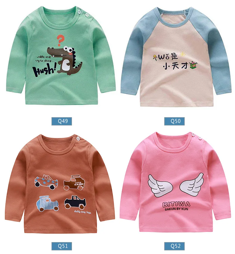 Children's Clothing Boys Girls T-Shirt kids clothes Cartoon Tops Long Sleeve Baby Clothing Autumn Winter Cotton Print Sweatshirt