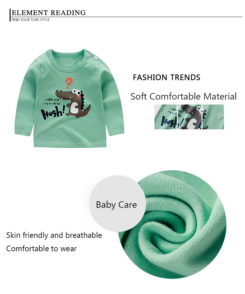 Children's Clothing Boys Girls T-Shirt kids clothes Cartoon Tops Long Sleeve Baby Clothing Autumn Winter Cotton Print Sweatshirt