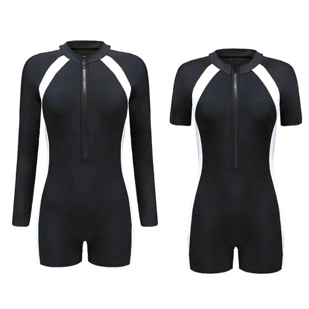 Women Diving Surfing Clothes Anti-scratch Half Sleeve Snorkeling Surfing Swimsuit Quick Drying Breathable Swimming Suit