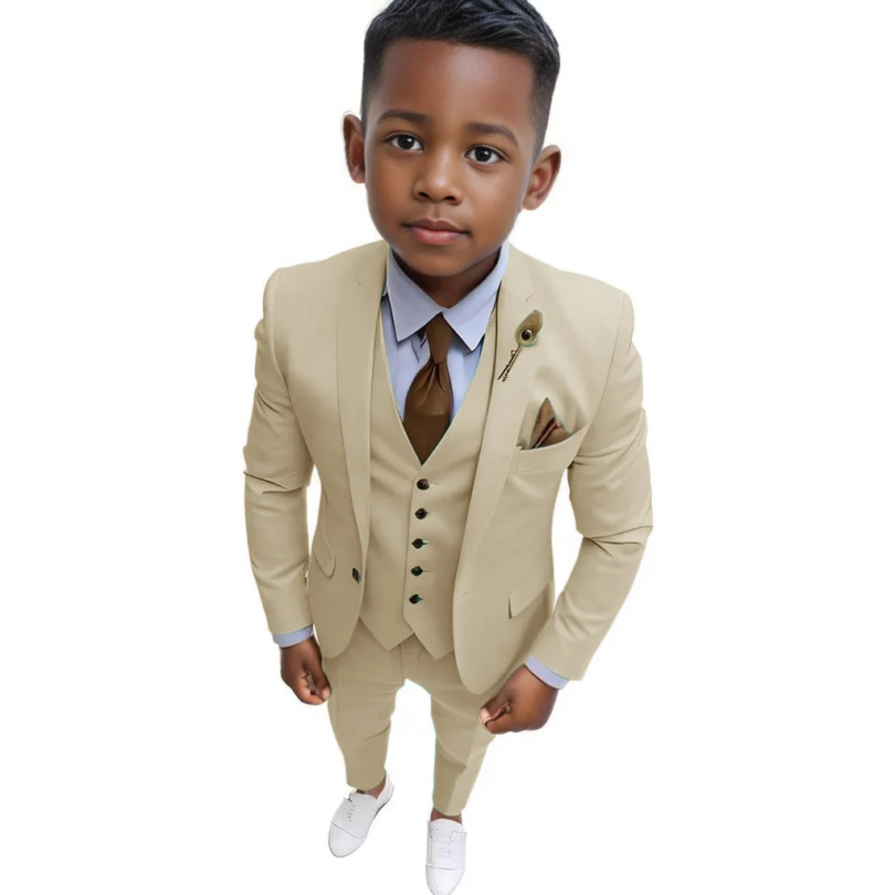 Boys' Suit 3-16 Years Old Formal Suit Three Piece Set Tailored Formal Suit Child Elegant Pants And Jackets Party Costumes - Image 5