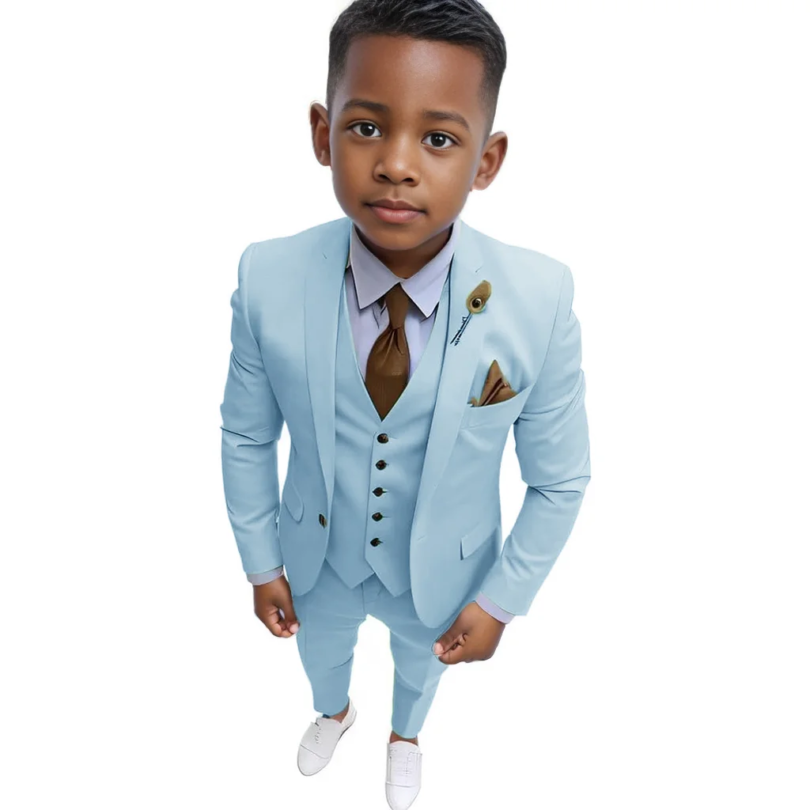 Boys' Suit 3-16 Years Old Formal Suit Three Piece Set Tailored Formal Suit Child Elegant Pants And Jackets Party Costumes - Image 6