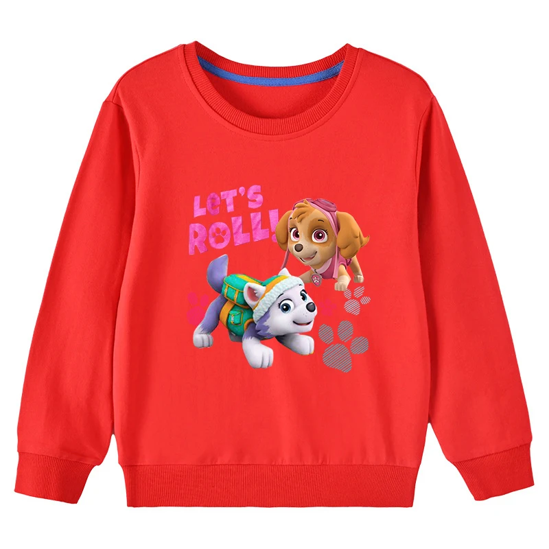 Paw Patrol Kids Cotton Sweater Girls Boys Autumn Hoodies Spring  Cartoon Anime Toddler Tops Kids Clothes Gift  3-10 Years