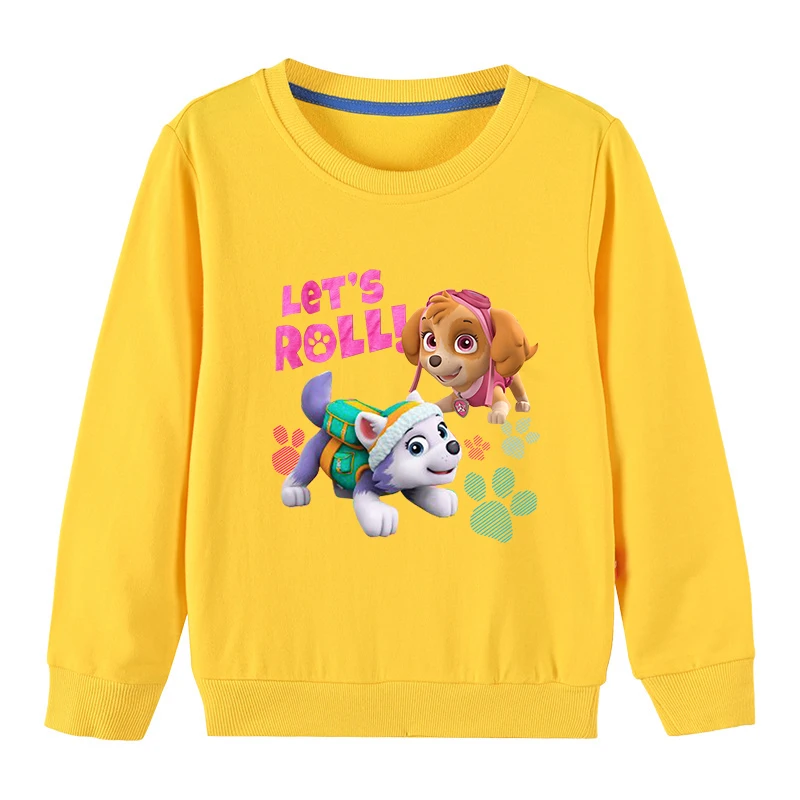 Paw Patrol Kids Cotton Sweater Girls Boys Autumn Hoodies Spring  Cartoon Anime Toddler Tops Kids Clothes Gift  3-10 Years