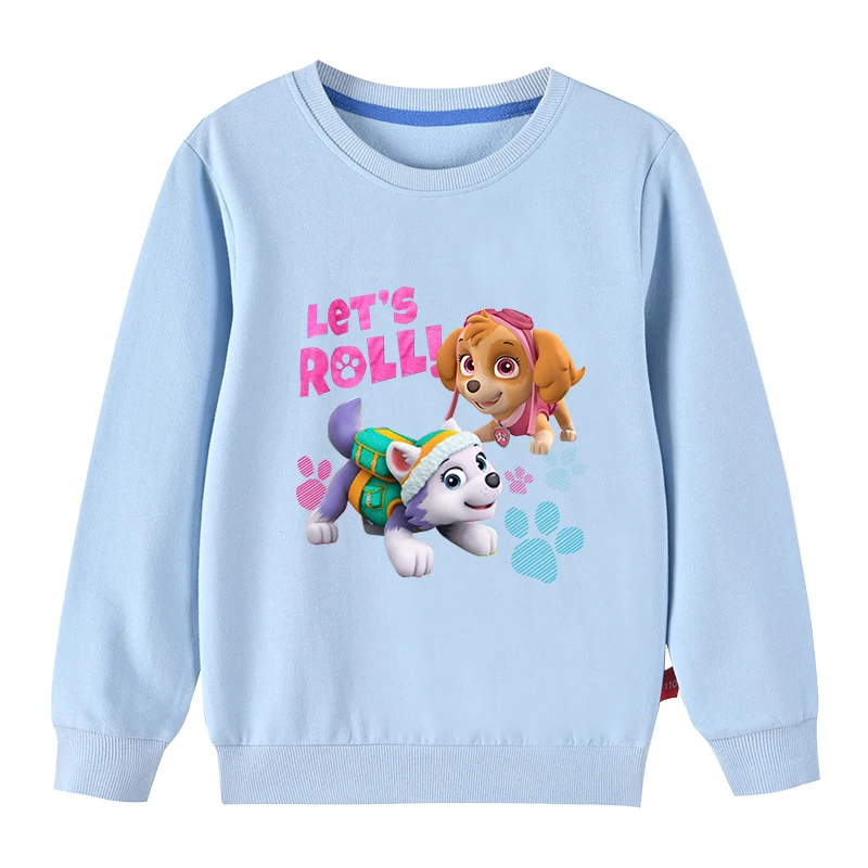 Paw Patrol Kids Cotton Sweater Girls Boys Autumn Hoodies Spring  Cartoon Anime Toddler Tops Kids Clothes Gift  3-10 Years