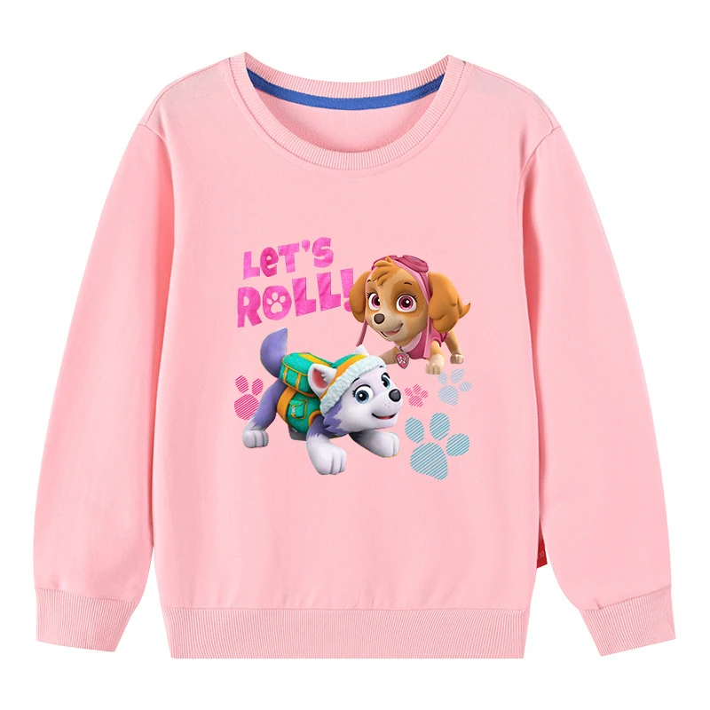 Paw Patrol Kids Cotton Sweater Girls Boys Autumn Hoodies Spring  Cartoon Anime Toddler Tops Kids Clothes Gift  3-10 Years