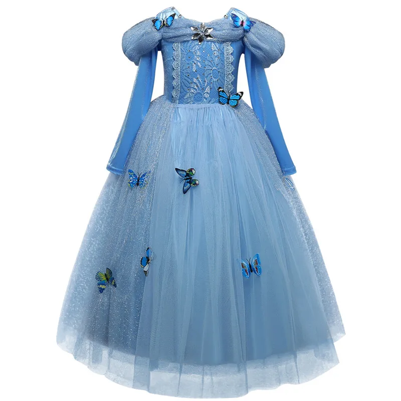 Summer Princess Dress For Girls Snow White Cosplay Costume Puff Sleeve Kids Dress Children Party Birthday Fancy Gown Vestidos