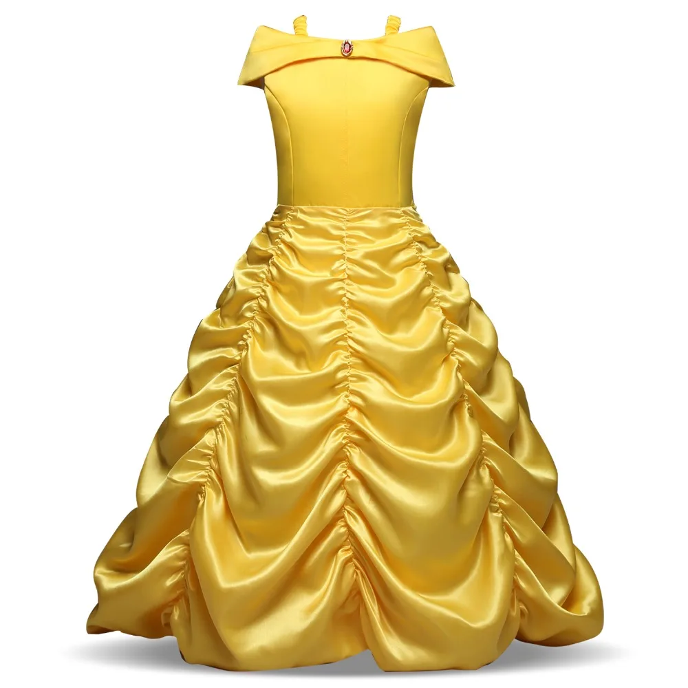 Summer Princess Dress For Girls Snow White Cosplay Costume Puff Sleeve Kids Dress Children Party Birthday Fancy Gown Vestidos