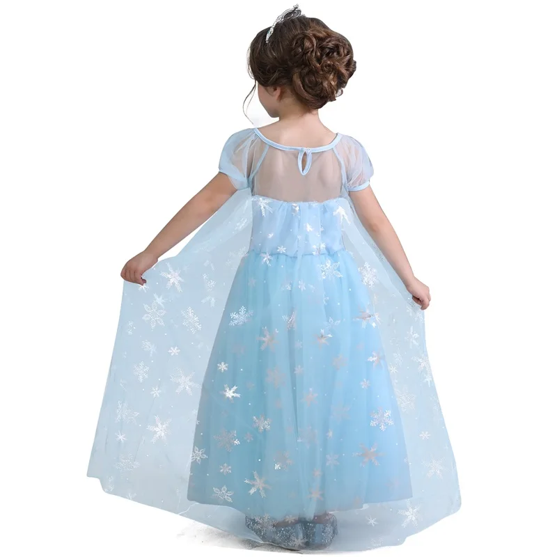 Summer Princess Dress For Girls Snow White Cosplay Costume Puff Sleeve Kids Dress Children Party Birthday Fancy Gown Vestidos