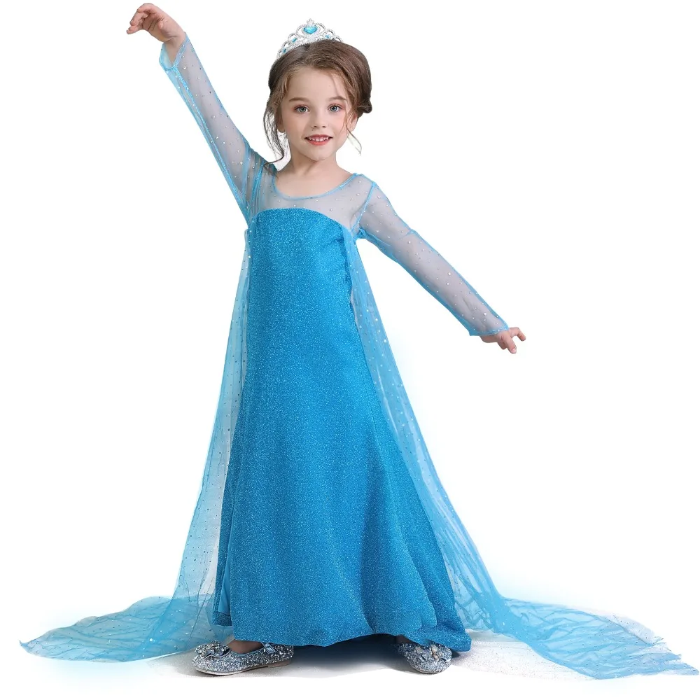 Summer Princess Dress For Girls Snow White Cosplay Costume Puff Sleeve Kids Dress Children Party Birthday Fancy Gown Vestidos