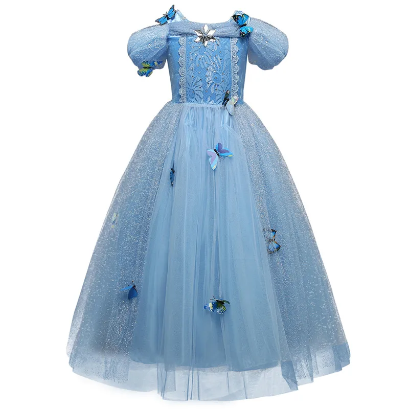 Summer Princess Dress For Girls Snow White Cosplay Costume Puff Sleeve Kids Dress Children Party Birthday Fancy Gown Vestidos