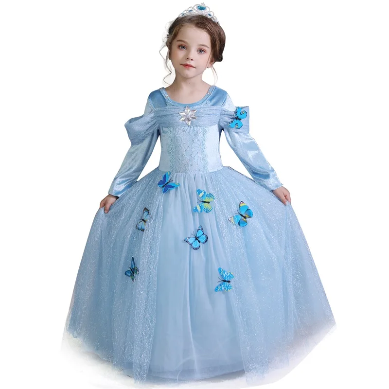 Summer Princess Dress For Girls Snow White Cosplay Costume Puff Sleeve Kids Dress Children Party Birthday Fancy Gown Vestidos