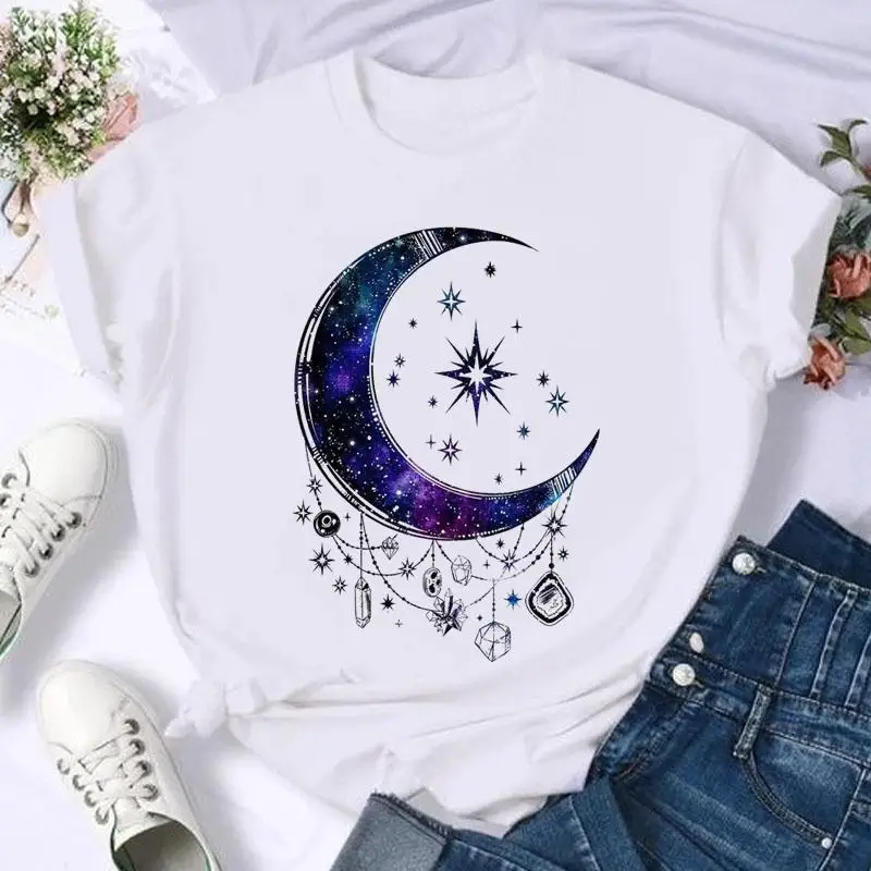 Short Sleeve Butterfly Bow Sweet Flower Fashion Summer Women Print T Shirt Female Casual Top Tshirts Cartoon Graphic Tee T-Shirt