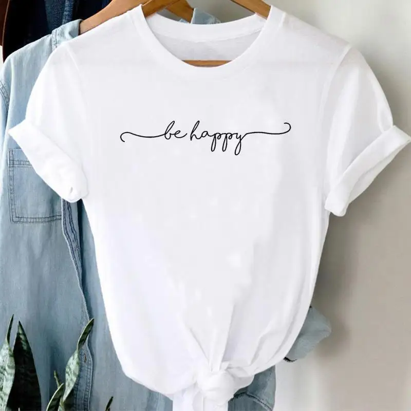 Letters Ins Clothing Women Printed European Sleeve T-shirt Tops  Oversized T Shirt  Women Clothing