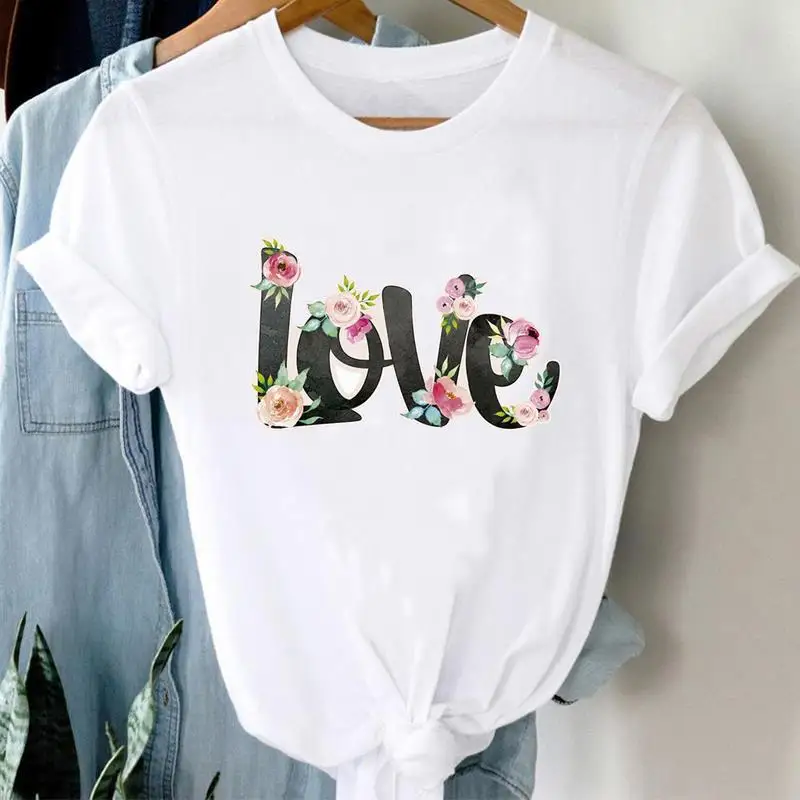 Letters Ins Clothing Women Printed European Sleeve T-shirt Tops  Oversized T Shirt  Women Clothing