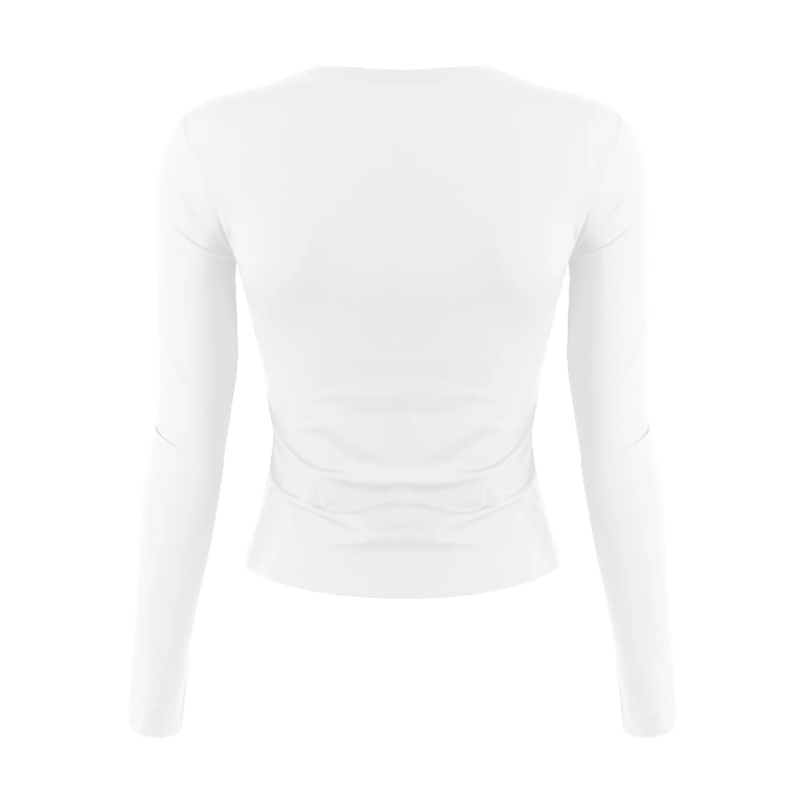 Women's Fashion Solid Color Round Neck Long Sleeve T-Shirt Top Tops for Women Womens Tops and Blouses 2024 Dressy Tops for Women