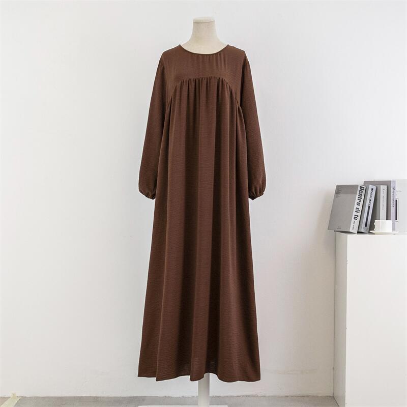 Spirng Autumn Full Sleeve Casual Plus Size Dress Women Loose Maxi Dresses Female Oversize Long Dresses Vestidoes Fit 120KG