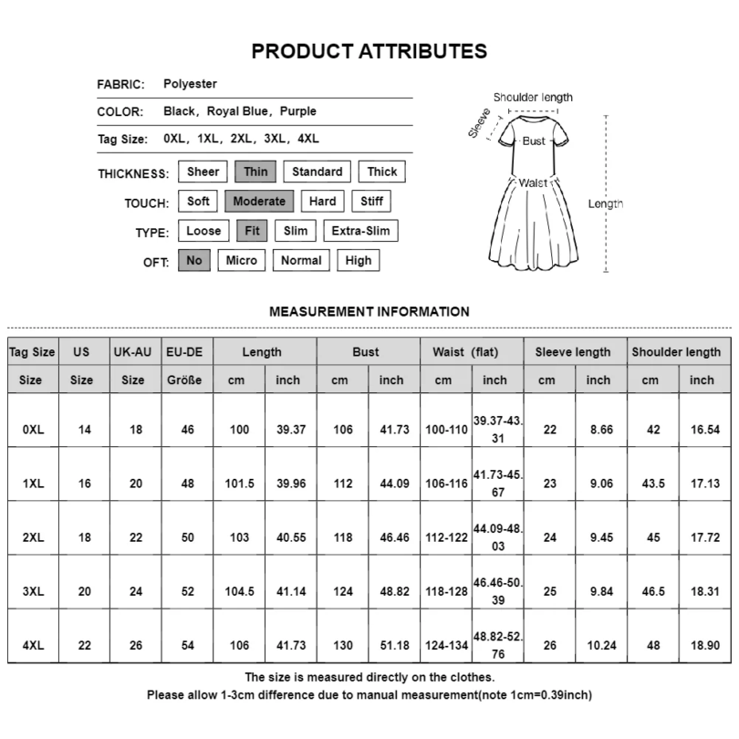 Women Summer Solid Short Sleeve V-Neck A-Line Dress Plus Size Ladies Jersey Casual Elegant Sundress Clothing 2024 - Image 6