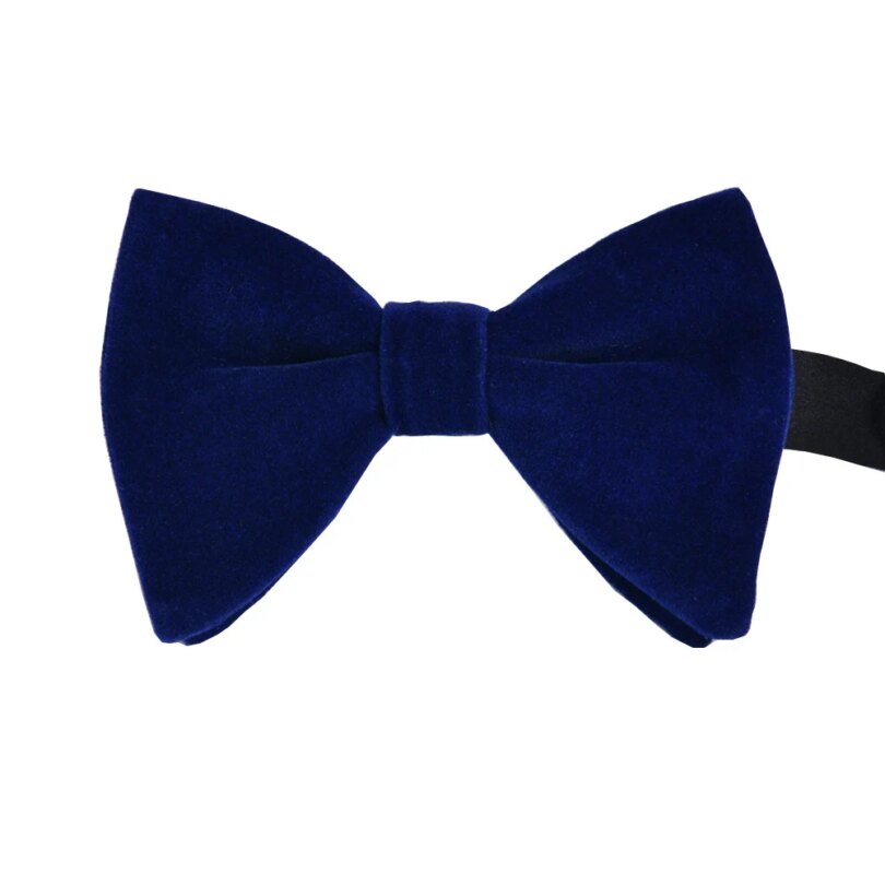 Black Velvet Bow Ties For Men Adjustable Big Bowknot Man Accessories Shirts Bowties Blue Butterfly Cravats For Wedding Party Bow - Image 5