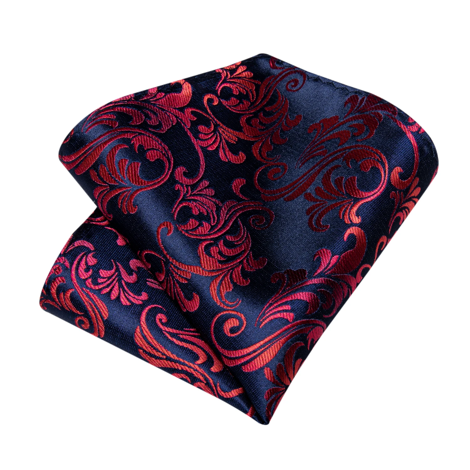 New Designer Blue Red Paisley Ties For Men Wedding Party Neck Tie Luxury Tie Ring Brooch 100% Silk Tie Set Gift For Men DiBanGu