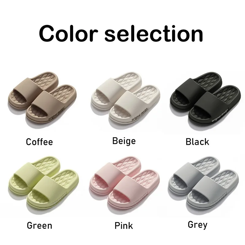 Men Trend New Summer Slippers Non-Slip Cloud Sandals For Home Beach Indoor Outdoor Soft Sole Pillow Slides Flip Flops