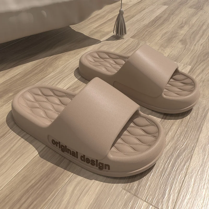 Men Trend New Summer Slippers Non-Slip Cloud Sandals For Home Beach Indoor Outdoor Soft Sole Pillow Slides Flip Flops