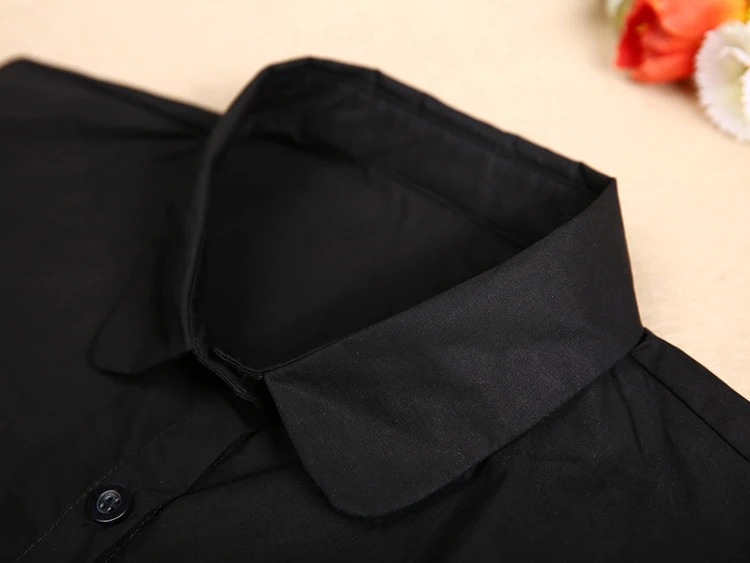 Fake Collar For Shirt Detachable Collars Solid Shirt Lapel Blouse Top Men Women Black White Clothes Shirt Accessories DropShip