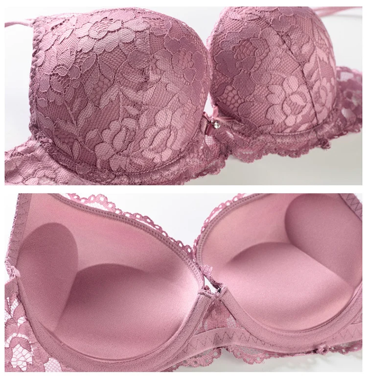 Women Sexy Push Up Bra Set Lace Lingerie Set Elegant Ladies Underwear Casual Daily Girls Bra and Panty Set