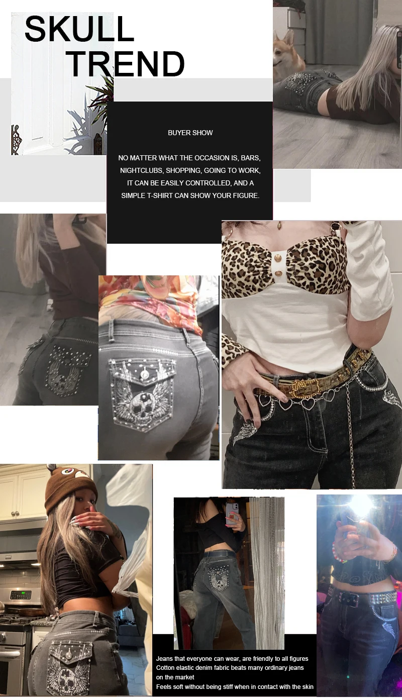 High Waist Women Jeans 2022 Fashion Sexy Straight Pants Plus Size Comfortable Jeans Vintage Washable Black Denim Pants Elastic