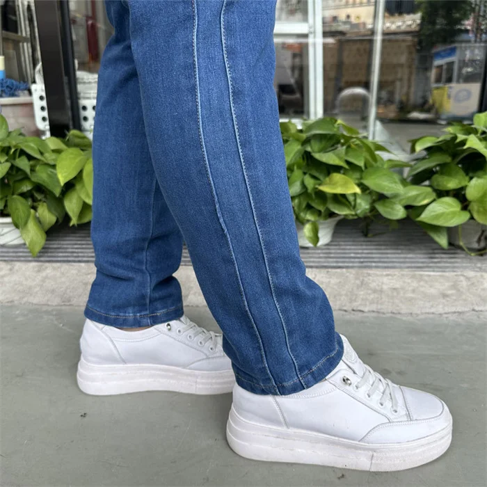 Ripped Jeans Women 9XL 8XL 7XL High Waist Plus Size Pencil Pants Loose Stretched Scratched Girl Female Elastic Denim Trousers